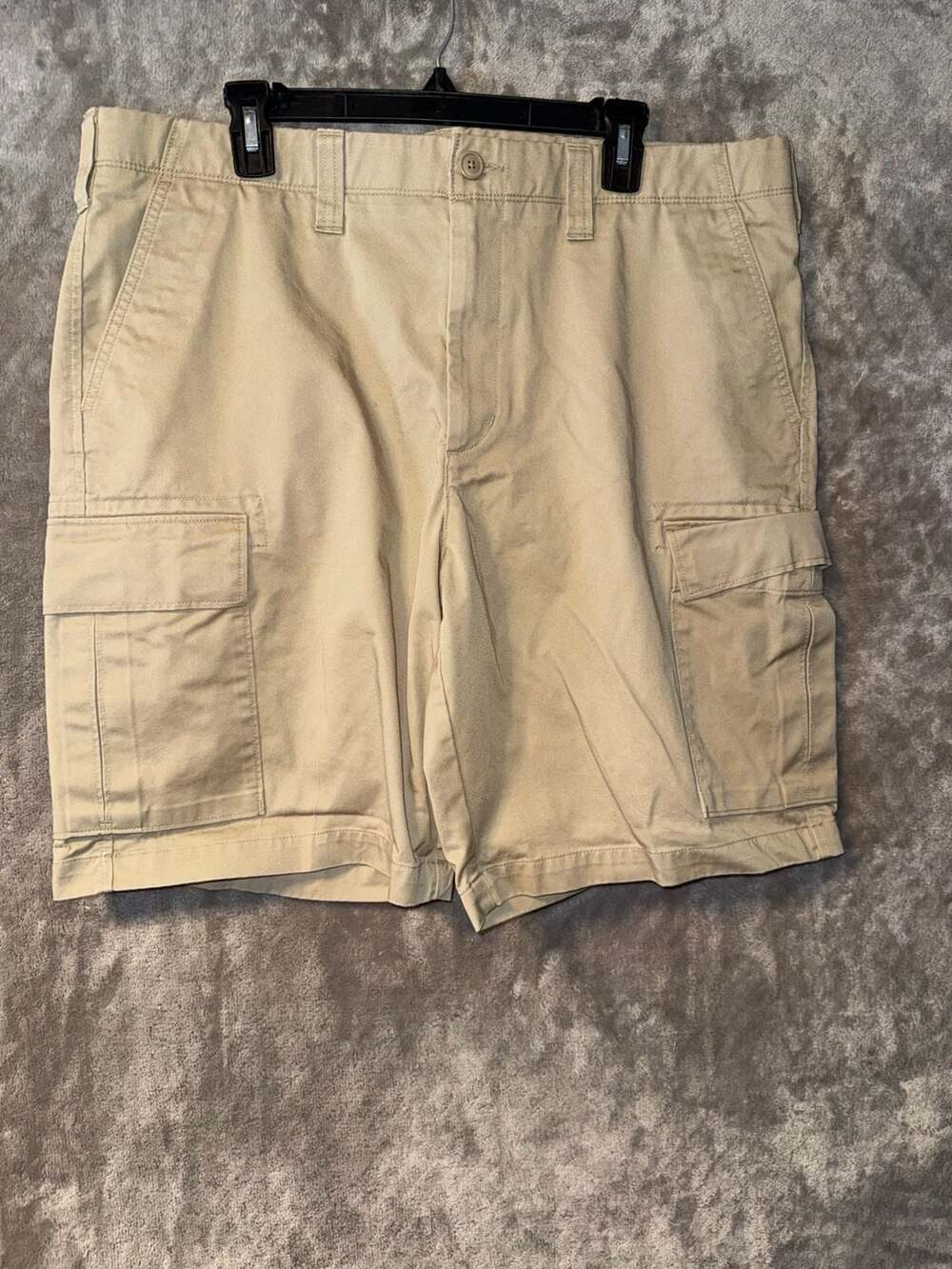 Lands' End Men's Traditional Fit Cargo Shorts Khaki Size 40